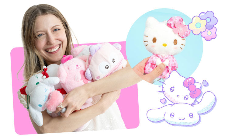 Cute plushies from Hello Kitty